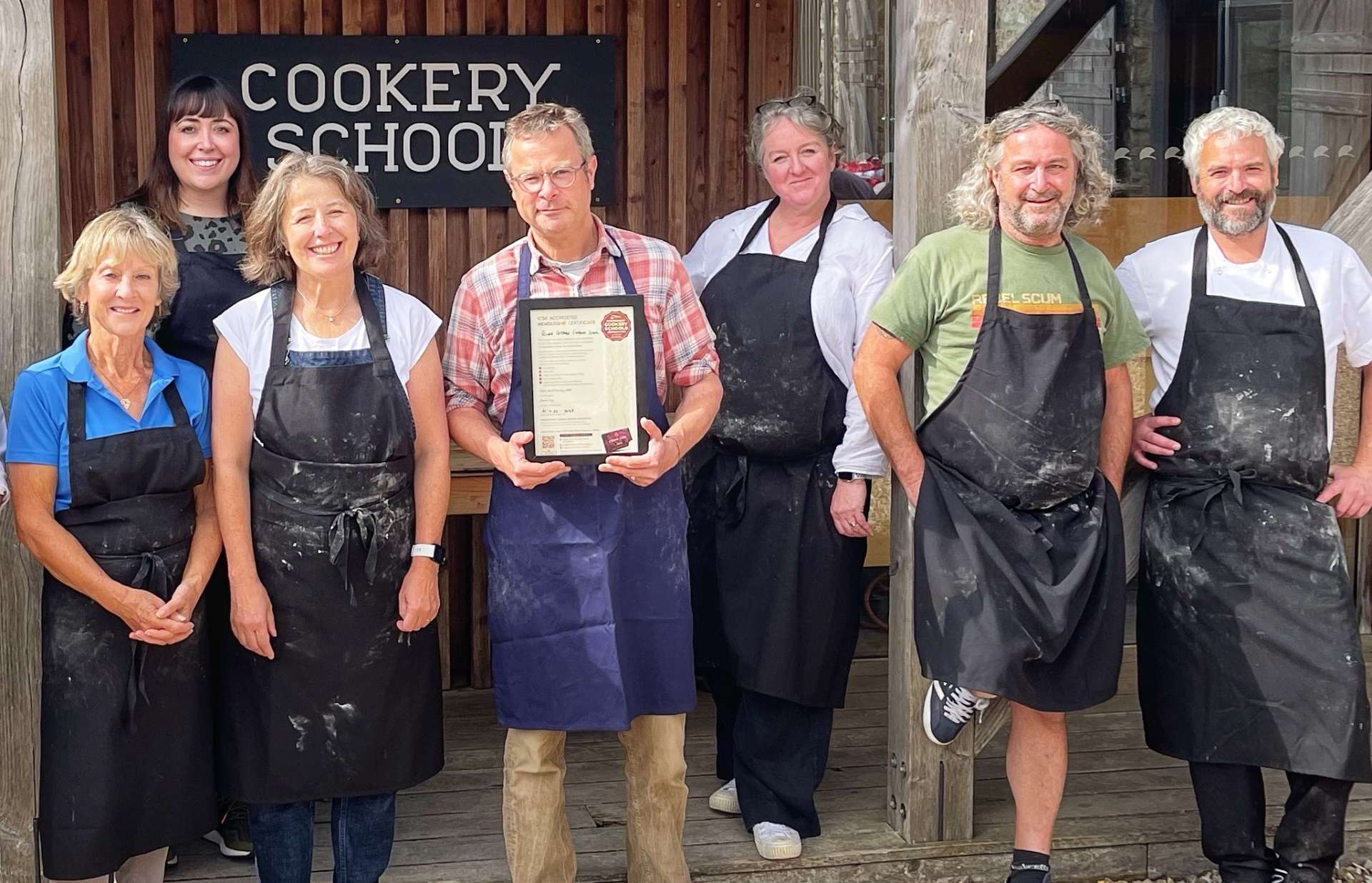 River Cottage ICSA Cookery School award Hugh Fearnley Whittingstall & Gelf Anderson