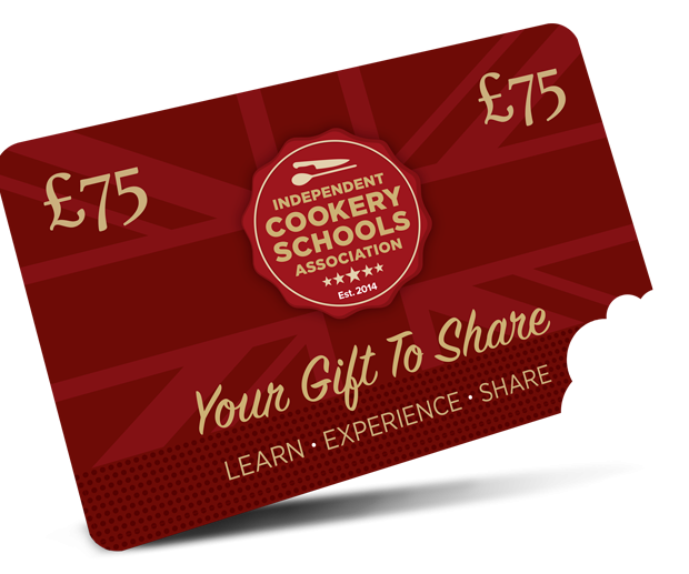 Cookery School Gift Vouchers by ICSA gift card