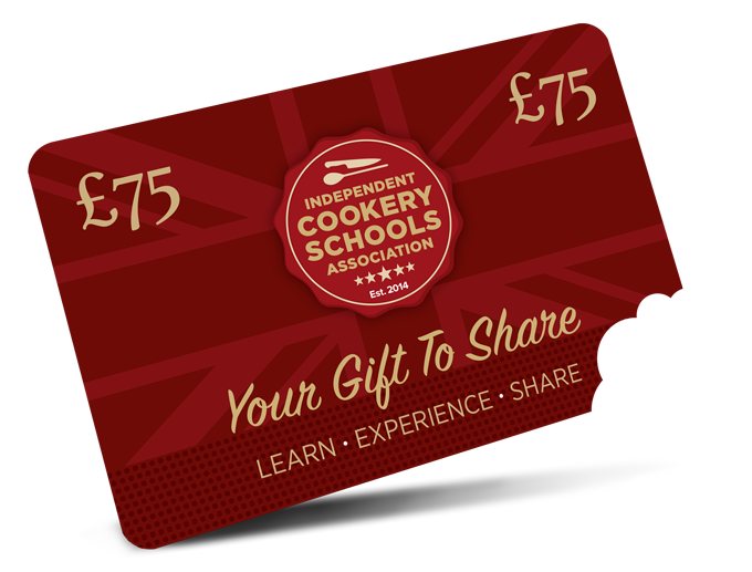 Cookery School Gift Vouchers by ICSA gift card