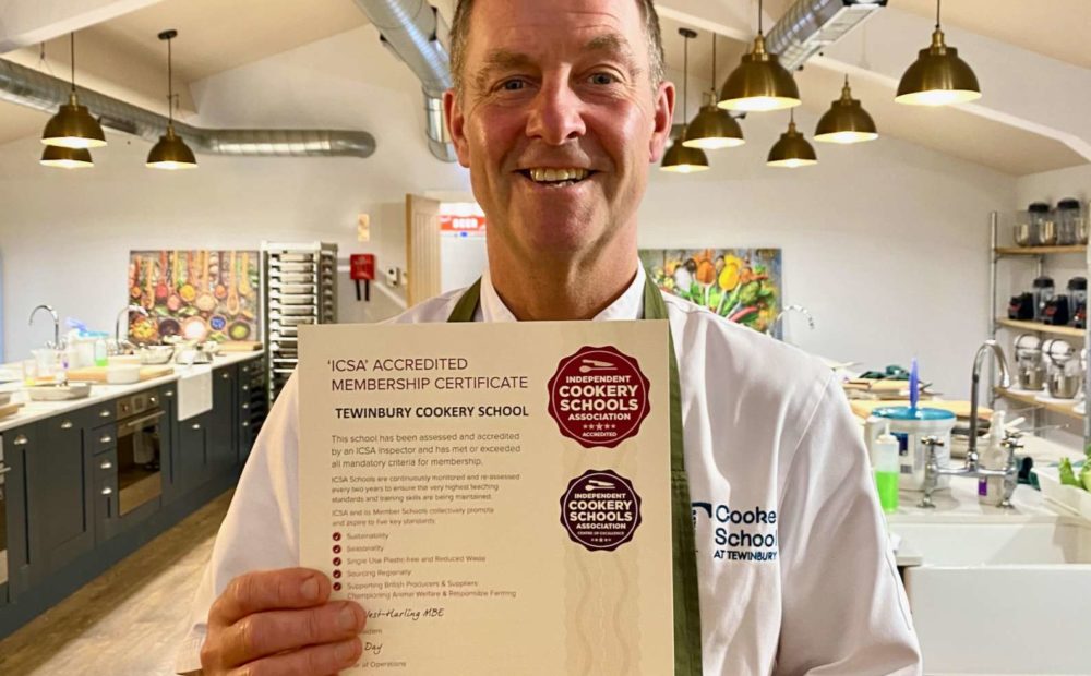 Chef Lee Maycock of Tewinbury Awarded Centre of Excellence by ICSA