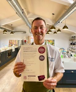 Chef Lee Maycock of Tewinbury Awarded Centre of Excellence by ICSA