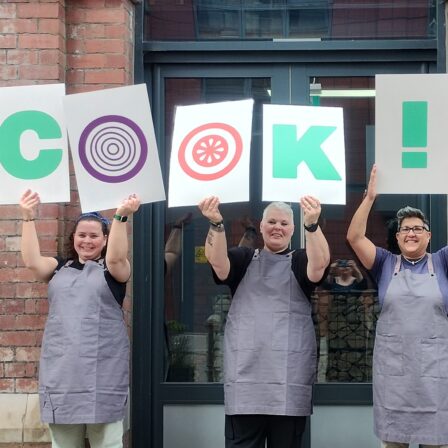 Vegetarian society COOK school team